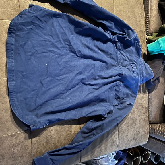 Blue heavy button down size medium - Picture 3 of 3